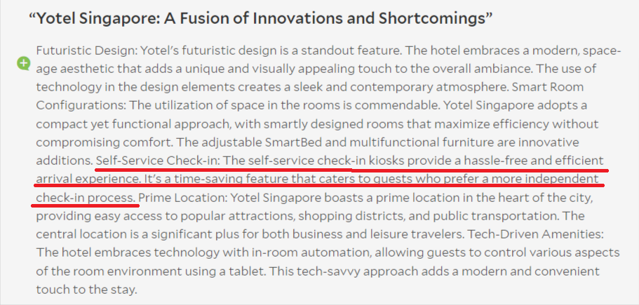 agoda review about self check in at a hotel