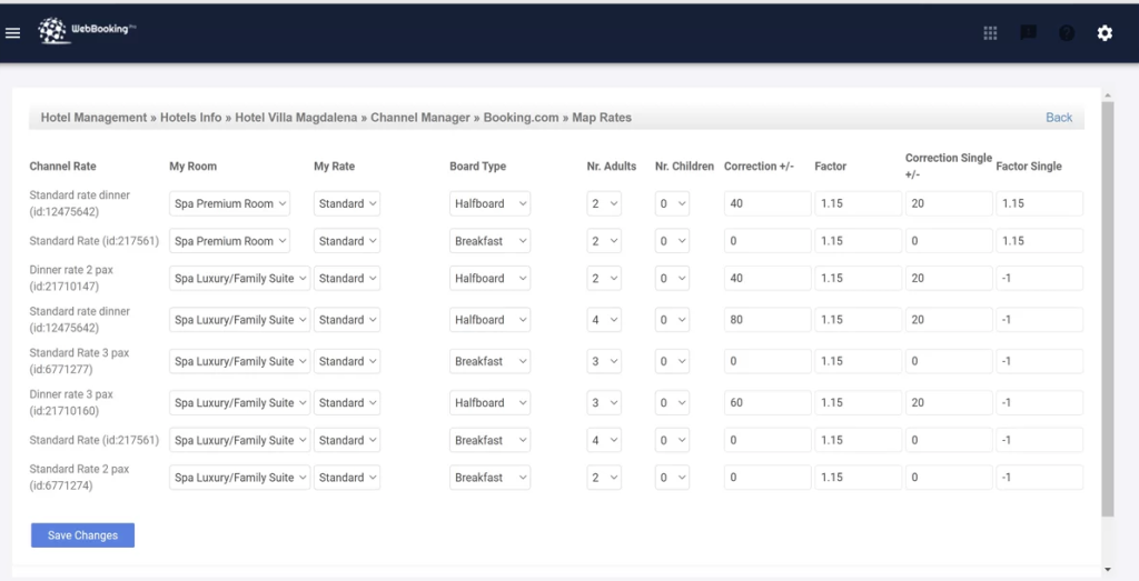 webbookingpro tool screenshot