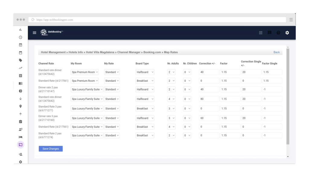 webbookingpro tool screenshot