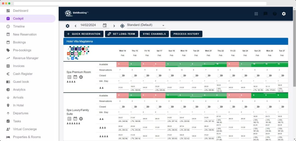 webbookingpro tool screenshot