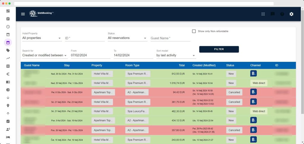 webbookingpro tool screenshot